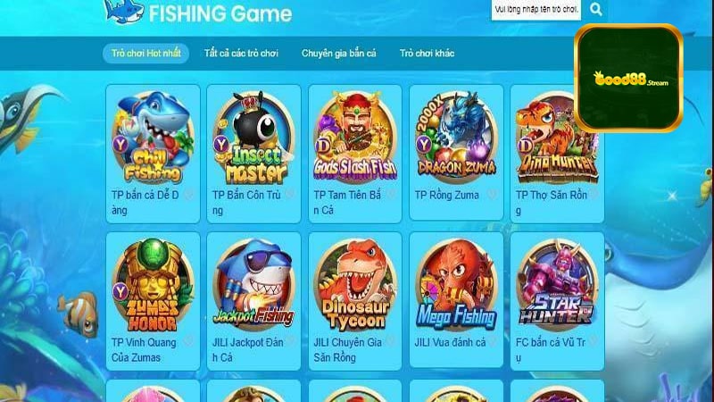 Good88 nơi hội tụ của những game bắn cá đỉnh cao